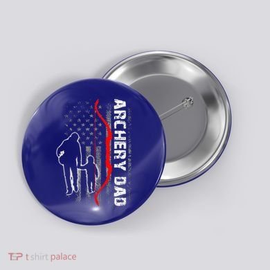 Father's Day Gift Archery Dad Proud Archery Daddy Button