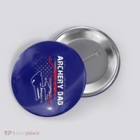 Father's Day Gift Archery Dad Proud Archery Daddy Button thumb 0