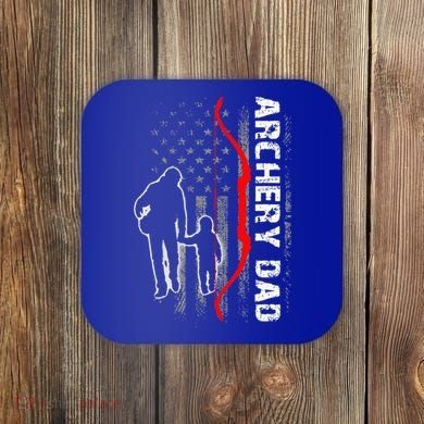 Father's Day Gift Archery Dad Proud Archery Daddy Coaster