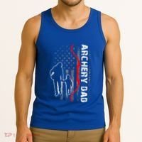 Father's Day Gift Archery Dad Proud Archery Daddy Tank Top thumb 3