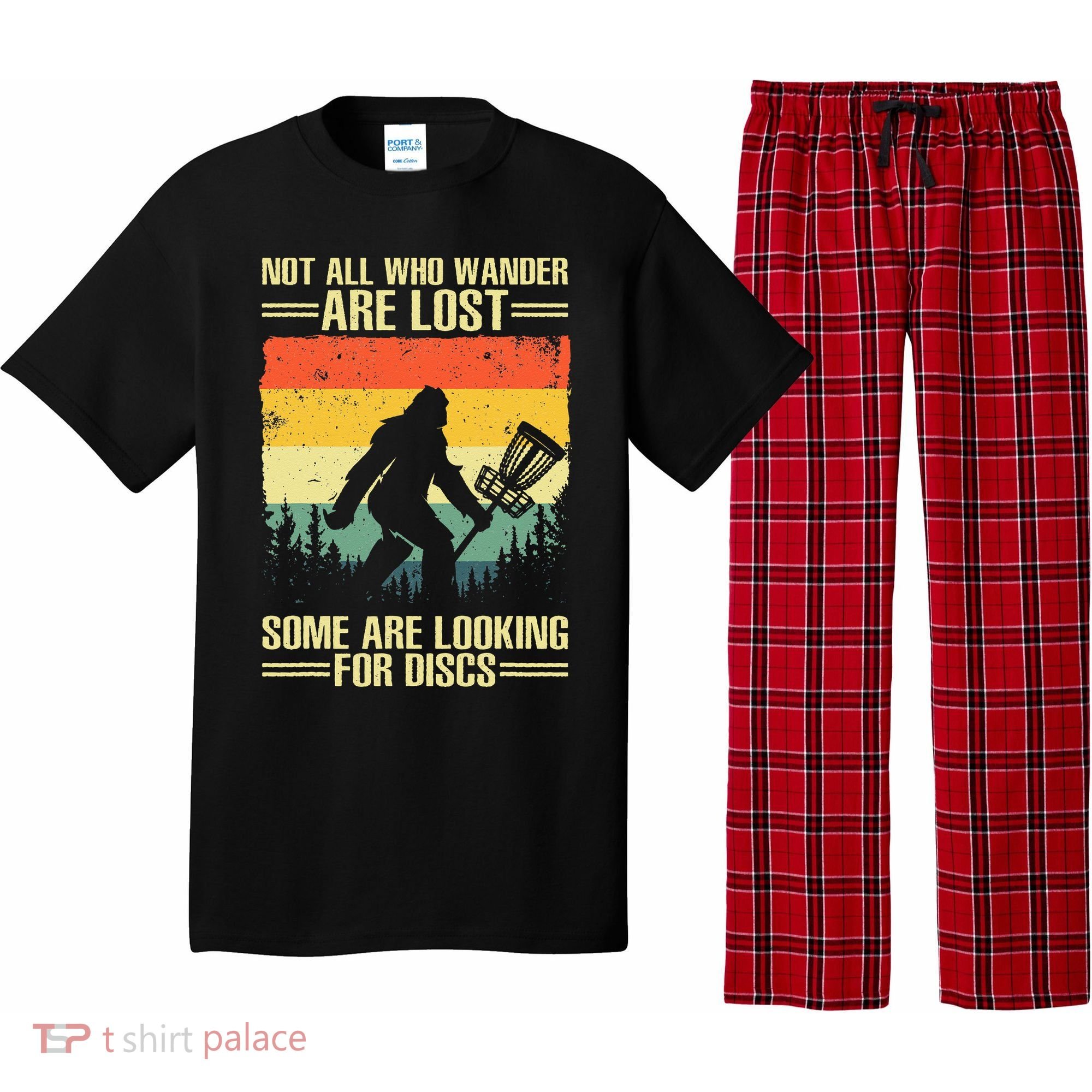 Funny Disc Golf Art For  Disc Golf Player Pajama Set