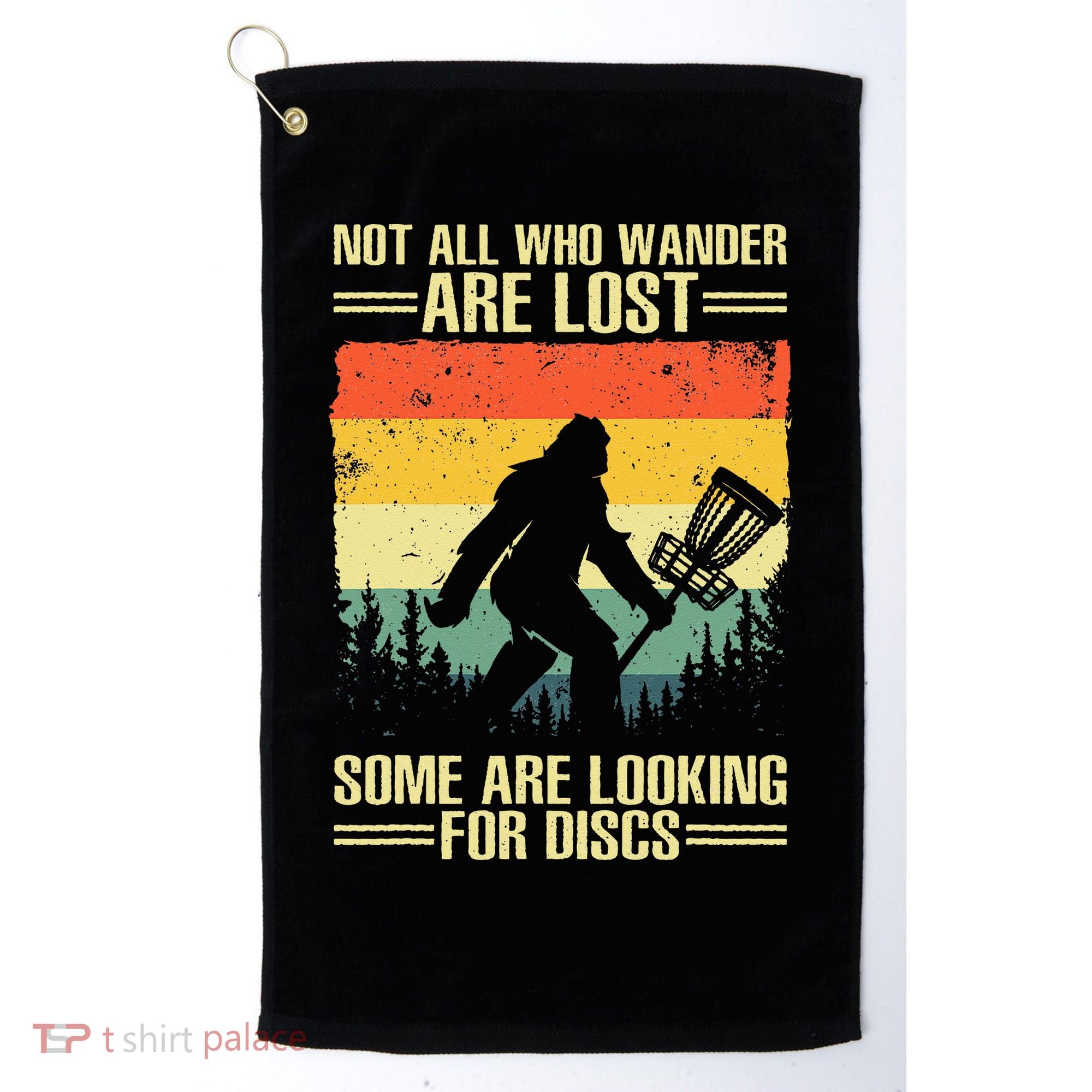 Funny Disc Golf Art For  Disc Golf Player Golf Towel