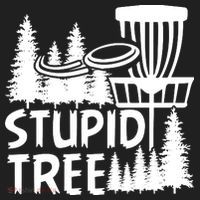 Funny Disc Golf Stupid Tree Distressed Frisbee Golf Women's Sweatshirt thumb 2