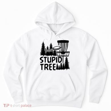 Funny Disc Golf Stupid Tree Distressed Frisbee Golf Hoodie