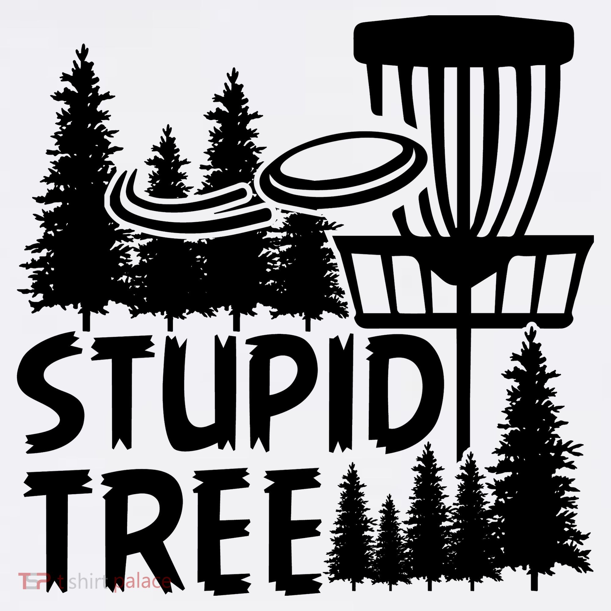 Funny Disc Golf Stupid Tree Distressed Frisbee Golf Beanie