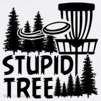 Funny Disc Golf Stupid Tree Distressed Frisbee Golf Toddler T-Shirt thumb 4