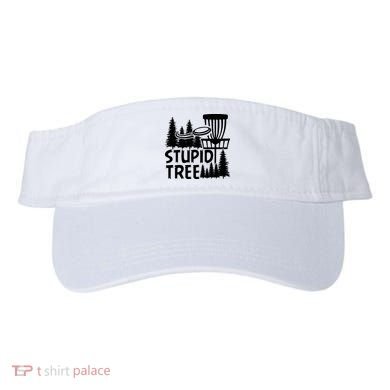 Funny Disc Golf Stupid Tree Distressed Frisbee Golf Visor