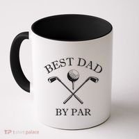 FatherS Day Golf Best Dad By Par LetS Par Par Gift Coffee Mug thumb 0
