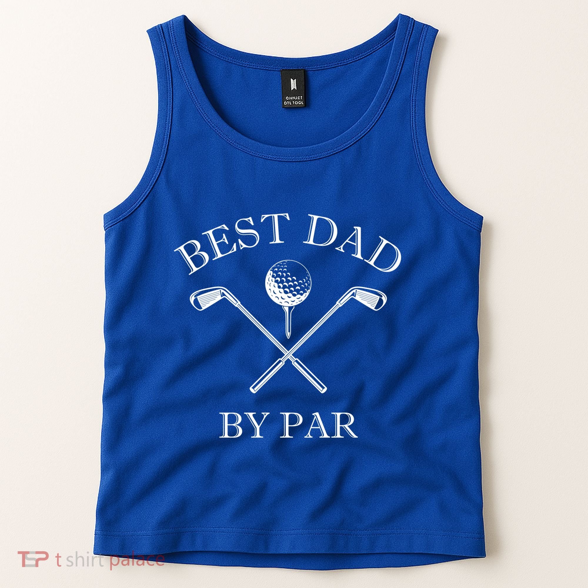 FatherS Day Golf Best Dad By Par LetS Par Par Gift Tank Top