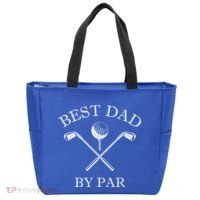 FatherS Day Golf Best Dad By Par LetS Par Par Gift Tote Bag thumb 0
