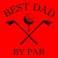 FatherS Day Golf Best Dad By Par LetS Par Par Gift Santa Hat thumb 1