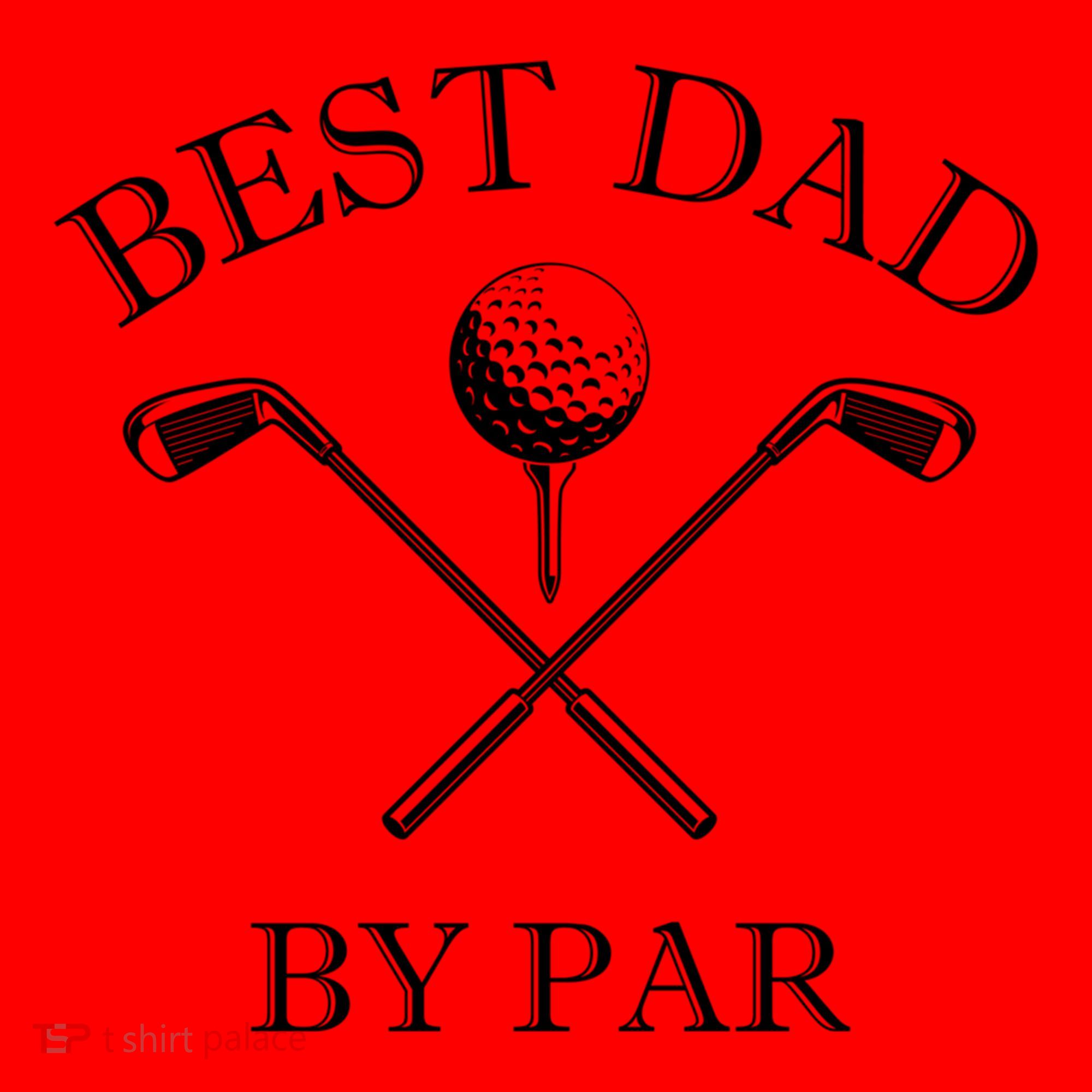 FatherS Day Golf Best Dad By Par LetS Par Par Gift Santa Hat