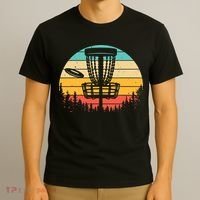 Funny Disc Golf Art For Vintage Disc Golfer Lovers T-Shirt thumb 3