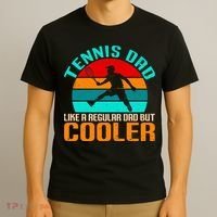 Father's Day Gift Tennis Dad Vintage Tennis Player Premium T-Shirt thumb 3