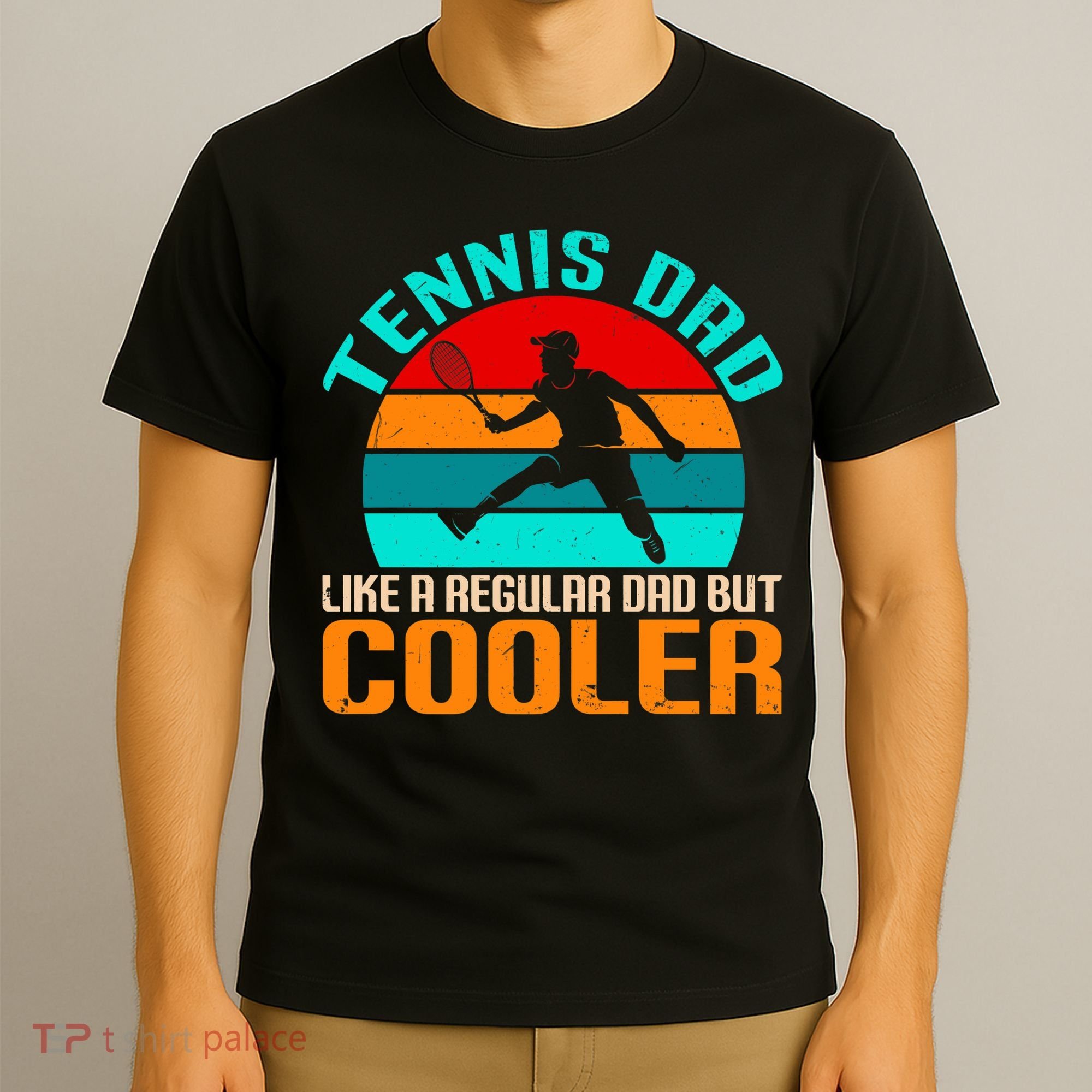 Father's Day Gift Tennis Dad Vintage Tennis Player Premium T-Shirt