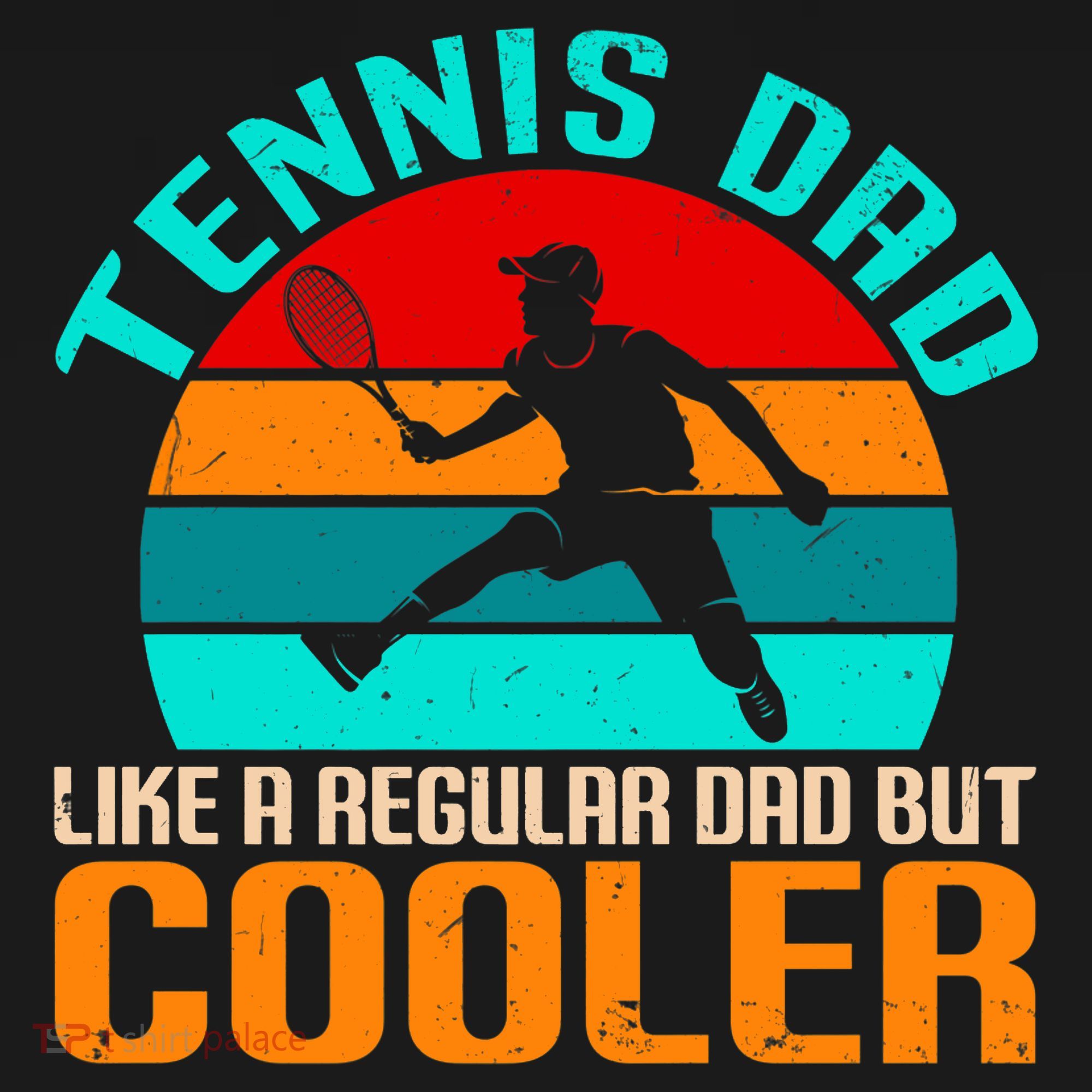 Father's Day Gift Tennis Dad Vintage Tennis Player Premium T-Shirt