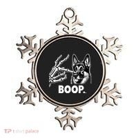 Funny Dog German Shepherd Skeleton Hand Boop Costume Ornament thumb 0