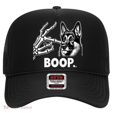 Funny Dog German Shepherd Skeleton Hand Boop Costume Hat