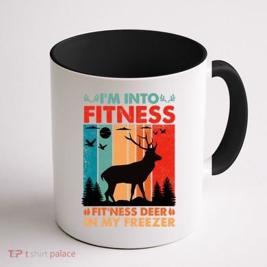 Funny Deer Hunter Gift Coffee Mug back