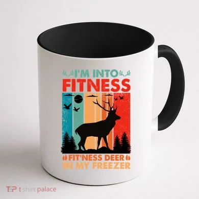 Funny Deer Hunter Gift Coffee Mug back