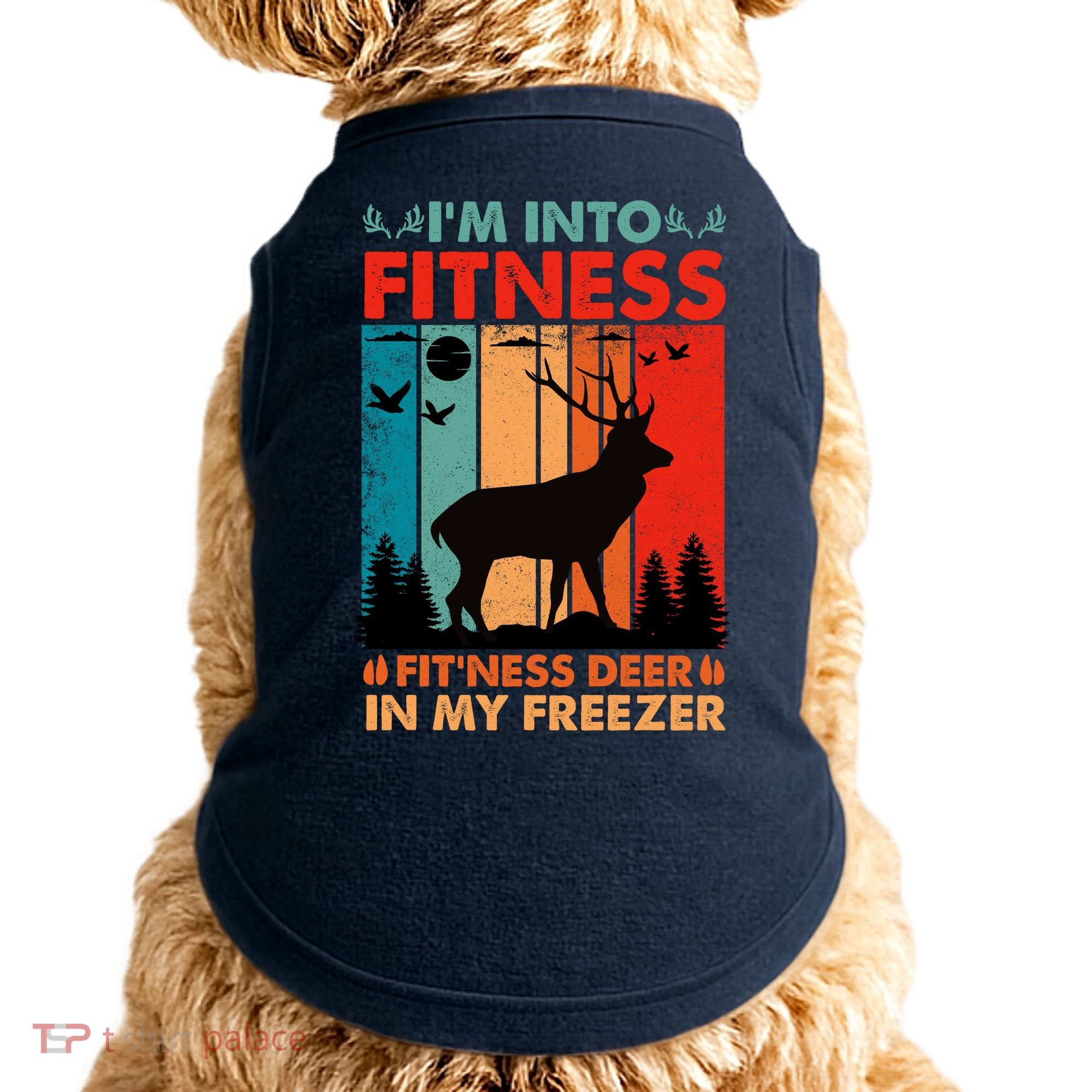 Funny Deer Hunter Gift Doggie Tank