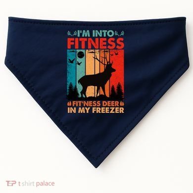 Funny Deer Hunter Gift USA-Made Doggie Bandana