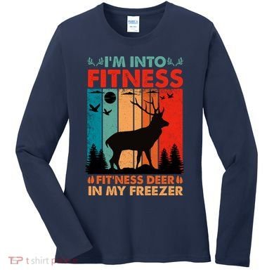 Funny Deer Hunter Gift Women's Long Sleeve Shirt