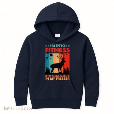 Funny Deer Hunter Gift Kids Hoodie