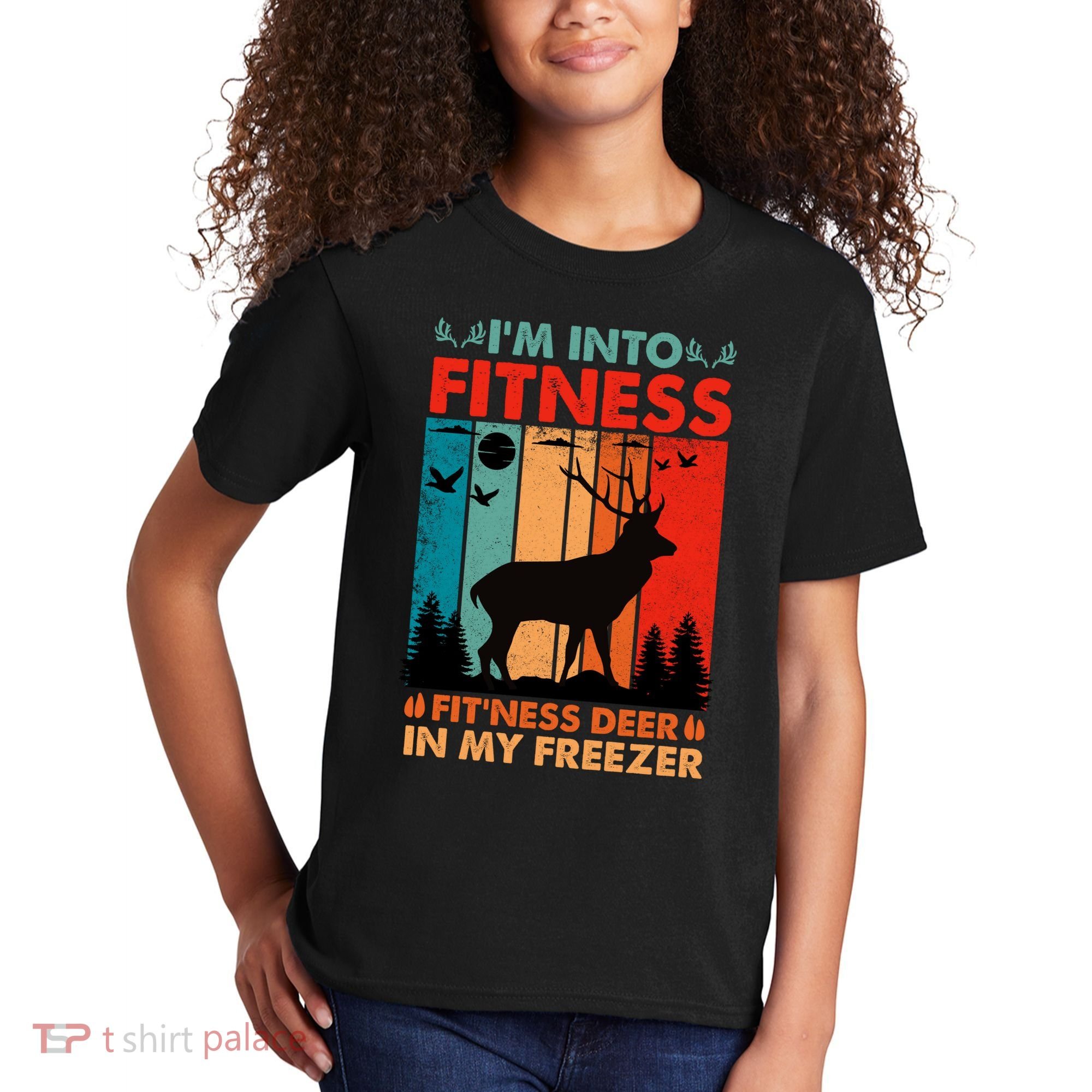 Funny Deer Hunter Gift Kids T-Shirt