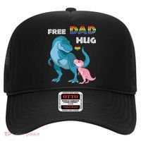 Free Dad Hugs Dinosaur Rainbow Lgbt Pride Month Fathers Day Gift Hat thumb 0