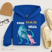 Free Dad Hugs Dinosaur Rainbow Lgbt Pride Month Fathers Day Gift Hoodie thumb 4