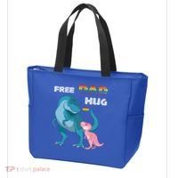 Free Dad Hugs Dinosaur Rainbow Lgbt Pride Month Fathers Day Gift Tote Bag thumb 3
