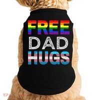 Free Dad Hugs Pride Month Proud Ally Doggie Tank thumb 0