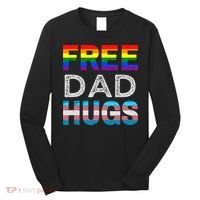 Free Dad Hugs Pride Month Proud Ally Long Sleeve Shirt thumb 0