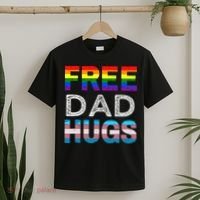 Free Dad Hugs Pride Month Proud Ally T-Shirt thumb 2