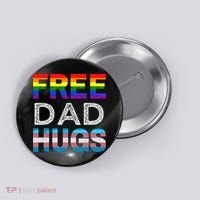 Free Dad Hugs Pride Month Proud Ally Button thumb 0
