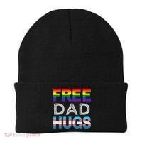 Free Dad Hugs Pride Month Proud Ally Beanie thumb 0
