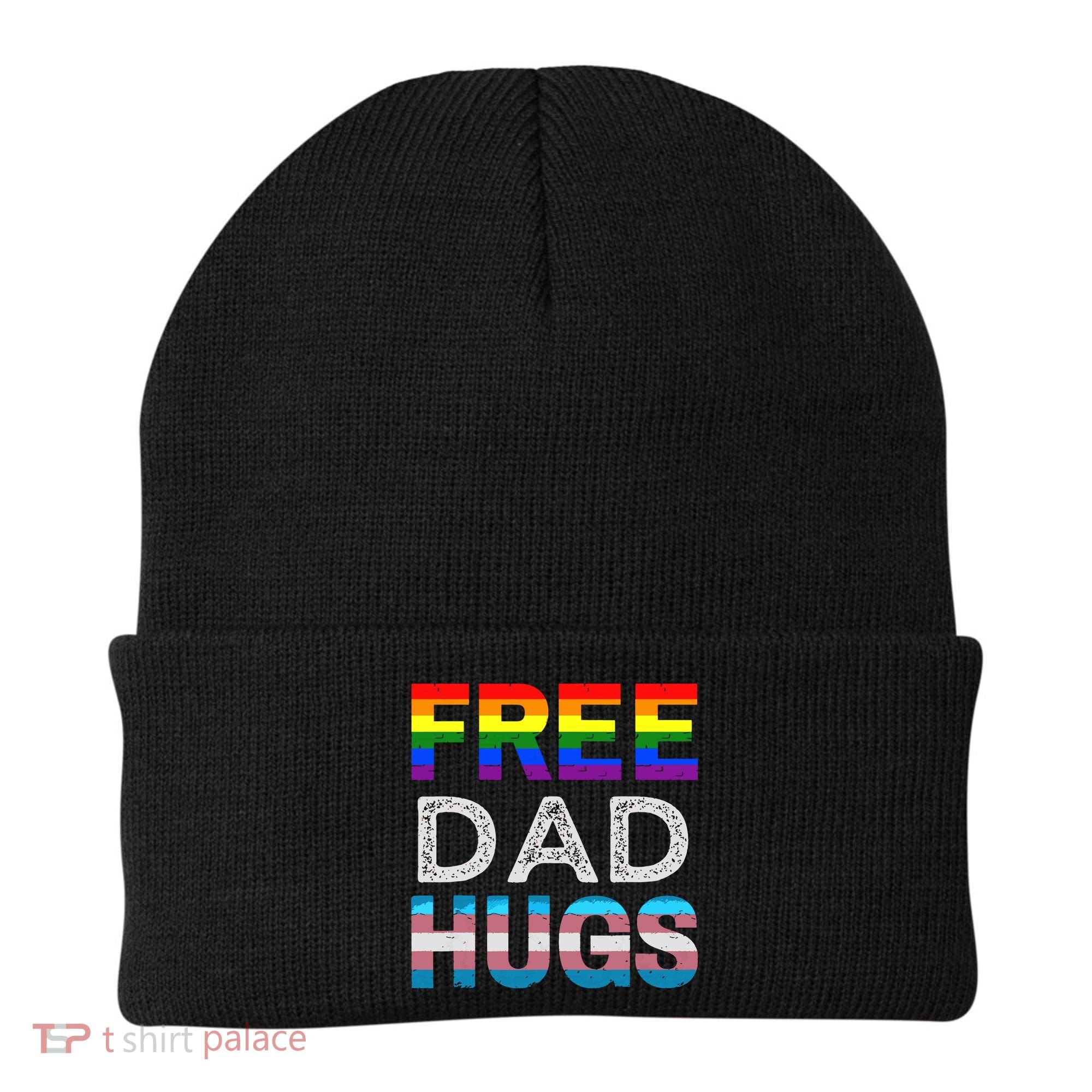 Free Dad Hugs Pride Month Proud Ally Beanie