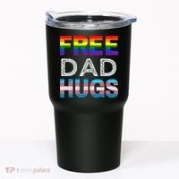 Free Dad Hugs Pride Month Proud Ally Tumbler thumb 0