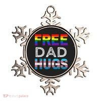 Free Dad Hugs Pride Month Proud Ally Ornament thumb 0