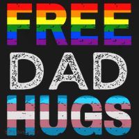Free Dad Hugs Pride Month Proud Ally Pom Pom 12in Knit Beanie thumb 2
