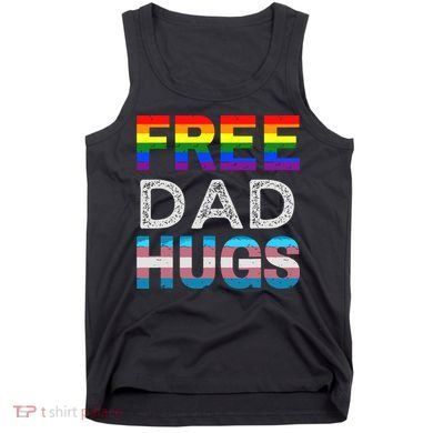 Free Dad Hugs Pride Month Proud Ally Tank Top