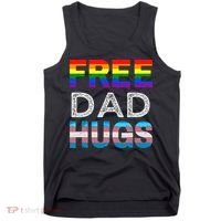 Free Dad Hugs Pride Month Proud Ally Tank Top thumb 0