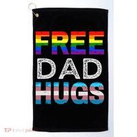 Free Dad Hugs Pride Month Proud Ally Golf Towel thumb 0