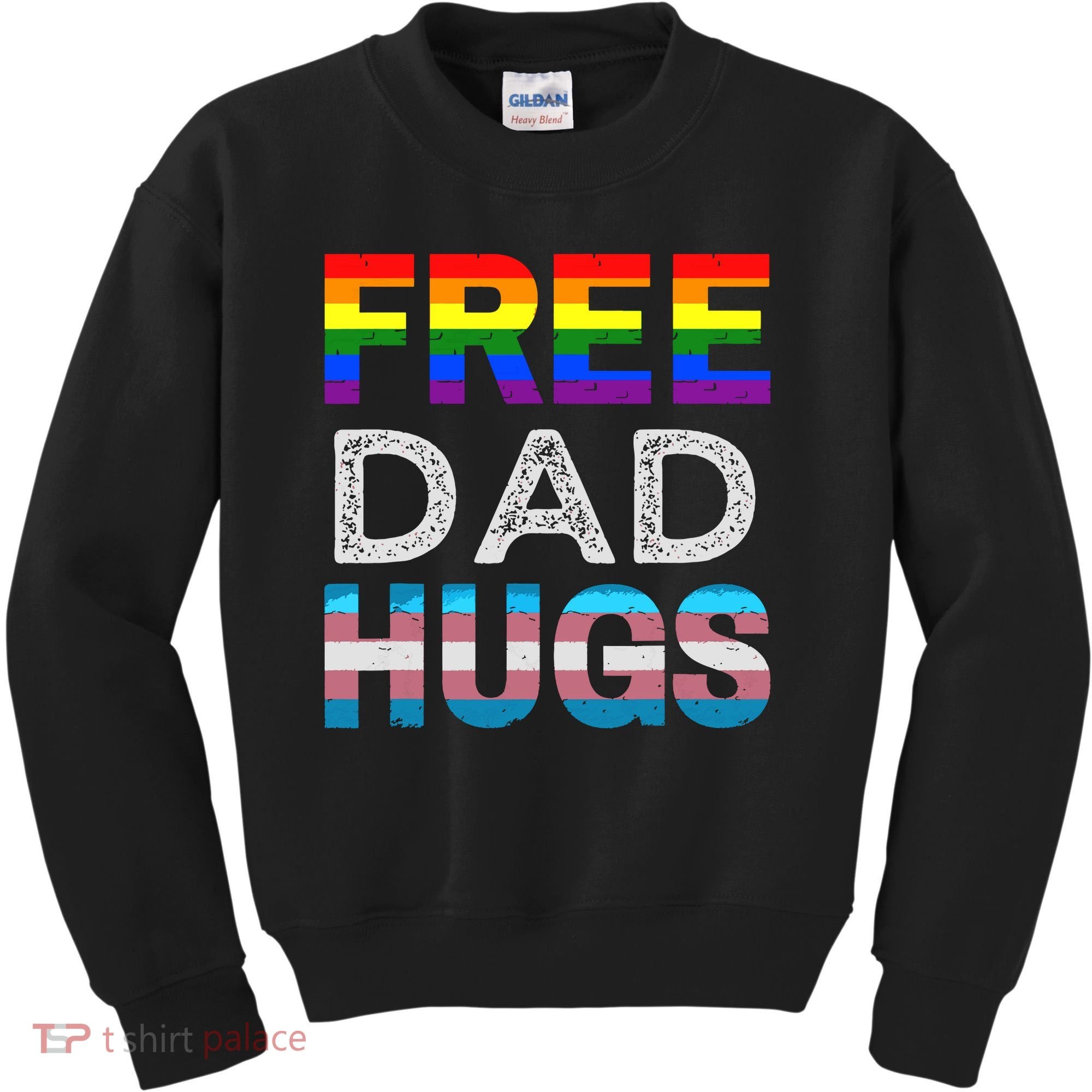 Free Dad Hugs Pride Month Proud Ally Kids Sweatshirt