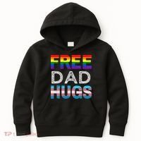 Free Dad Hugs Pride Month Proud Ally Kids Hoodie thumb 0