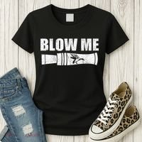 Funny Duck Hunting Blow Me Duck Call Waterfowl Hunter Gift Women's T-Shirt thumb 3