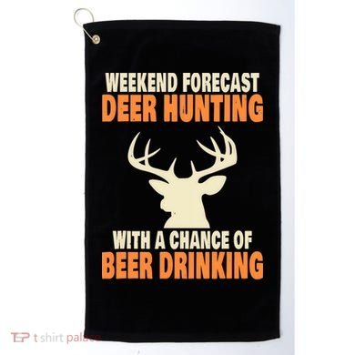 Funny Deer Hunting Golf Towel