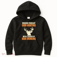 Funny Deer Hunting Kids Hoodie thumb 0