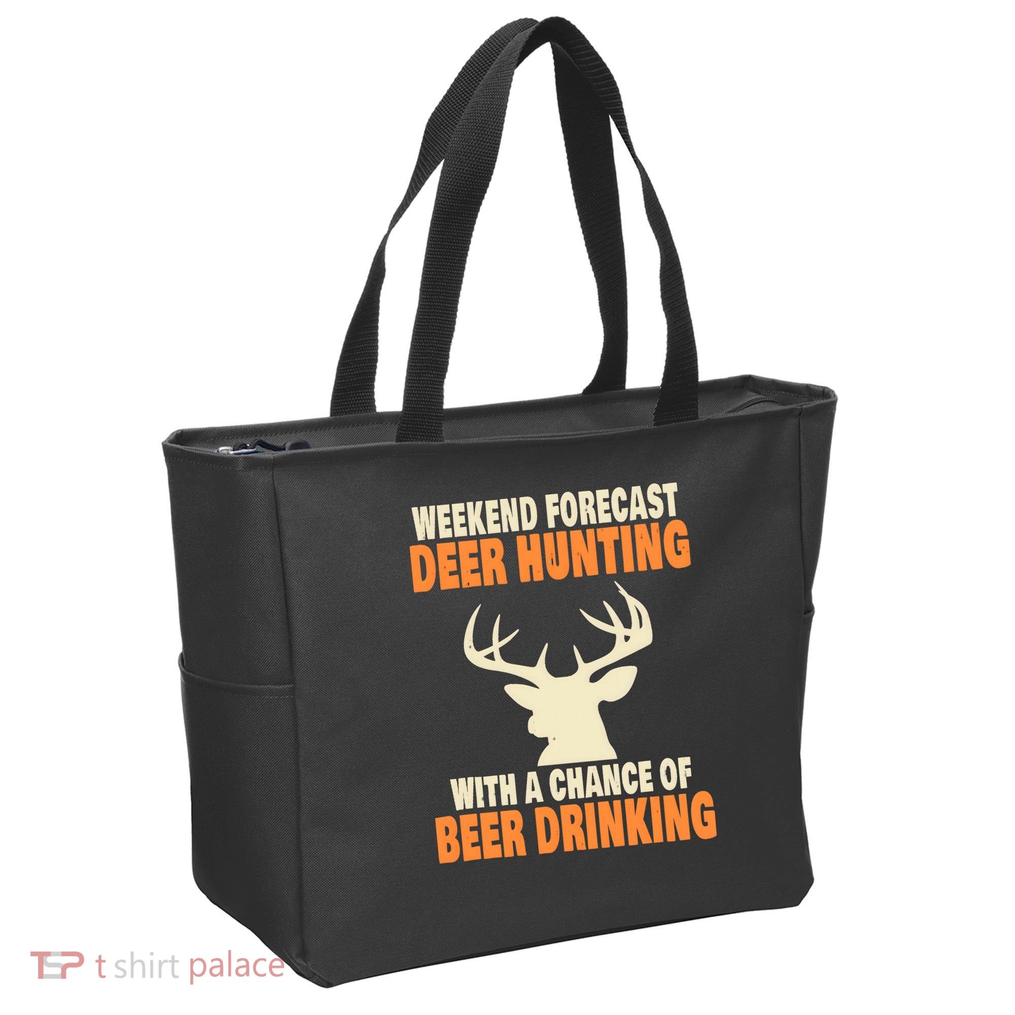 Funny Deer Hunting Tote Bag